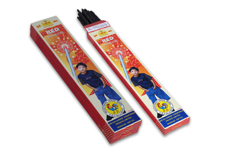 15 cm Red Color Sparkles